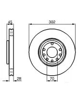 BOSCH 0 986 479 076 Тормозной диск передний