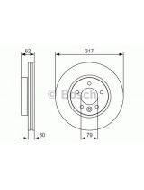 BOSCH 0 986 479 S25 Тормозной диск передний
