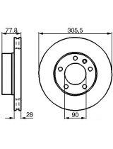 BOSCH 0 986 479 001 Тормозной диск
