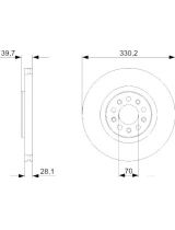 BOSCH 0 986 479 290 Тормозной диск передний