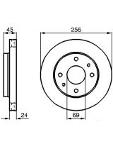 BOSCH 0 986 478 531 Тормозной диск передний