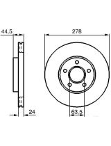 BOSCH 0 986 479 069 Тормозной диск передний