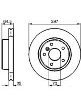 BOSCH 0 986 478 483 Тормозной диск передний