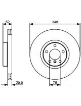 BOSCH 0 986 479 436 Тормозной диск передний