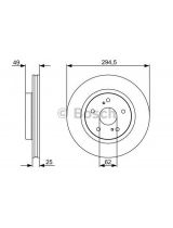 BOSCH 0 986 479 559 Тормозной диск передний