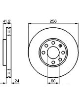 BOSCH 0 986 478 881 Тормозной диск