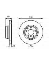 BOSCH 0 986 478 622 Тормозной диск