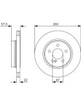 BOSCH 0 986 479 411 Тормозной диск задний