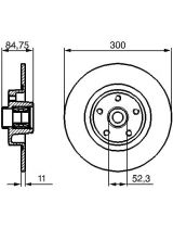 BOSCH 0 986 479 276 Тормозной диск задний