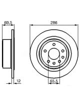 BOSCH 0 986 478 609 Тормозной диск задний