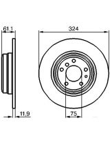 BOSCH 0 986 478 095 Тормозной диск