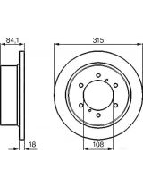 BOSCH 0 986 478 713 Тормозной диск