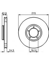 BOSCH 0 986 478 166 Тормозной диск