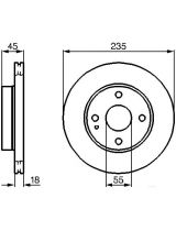 BOSCH 0 986 478 241 Тормозной диск