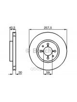 BOSCH 0 986 478 515 Тормозной диск