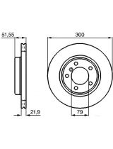 BOSCH 0 986 478 571 Тормозной диск