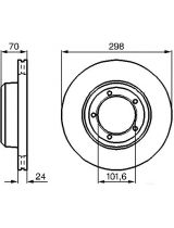 BOSCH 0 986 478 824 Тормозной диск
