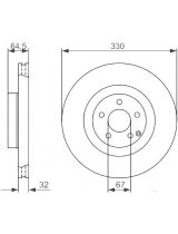 BOSCH 0 986 479 415 Тормозной диск
