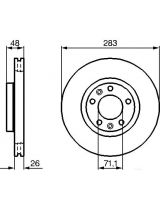 BOSCH 0 986 479 193 Тормозной диск