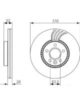 BOSCH 0 986 479 620 Тормозной диск