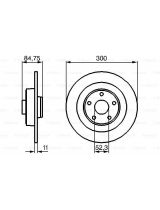 BOSCH 0 986 479 083 Тормозной диск