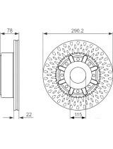 BOSCH 0 986 479 610 Тормозной диск