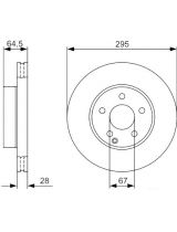 BOSCH 0 986 479 407 Тормозной диск