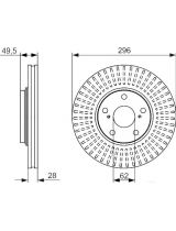 BOSCH 0 986 479 664 Тормозной диск