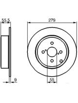 BOSCH 0 986 479 149 Тормозной диск