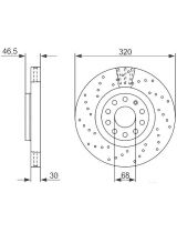 BOSCH 0 986 479 258 Тормозной диск