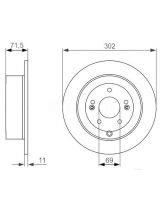 BOSCH 0 986 479 509 Тормозной диск