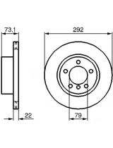 BOSCH 0 986 479 214 Тормозной диск