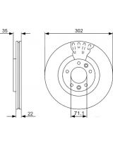 BOSCH 0 986 479 500 Тормозной диск