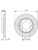 BOSCH 0 986 479 693 Тормозной диск