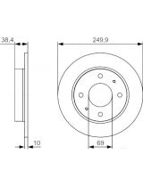 BOSCH 0 986 479 S84 Тормозной диск