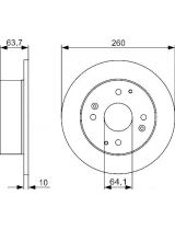 BOSCH 0 986 479 504 Тормозной диск