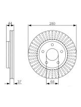 BOSCH 0 986 479 A28 Тормозной диск