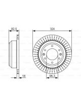 BOSCH 0 986 479 U29 Тормозной диск