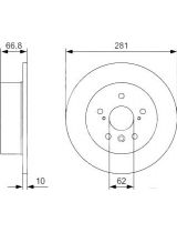 BOSCH 0 986 479 W38 Тормозной диск