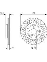 BOSCH 0 986 479 A07 Тормозной диск