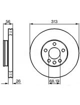 BOSCH 0 986 478 296 Тормозной диск