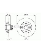 BOSCH 0 986 479 S43 Тормозной диск
