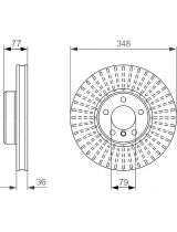 BOSCH 0 986 479 774 Тормозной диск