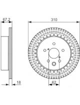 BOSCH 0 986 479 615 Тормозной диск