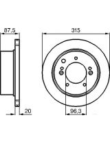 BOSCH 0 986 479 232 Тормозной диск
