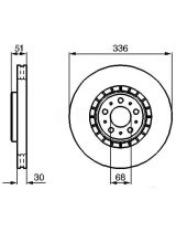 BOSCH 0 986 479 202 Тормозной диск