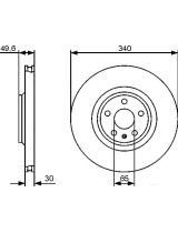 BOSCH 0 986 479 464 Тормозной диск