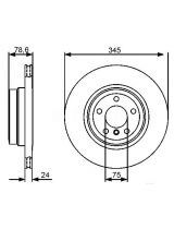 BOSCH 0 986 479 443 Тормозной диск