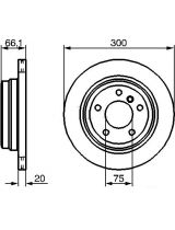 BOSCH 0 986 479 263 Тормозной диск