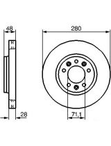 BOSCH 0 986 479 266 Тормозной диск